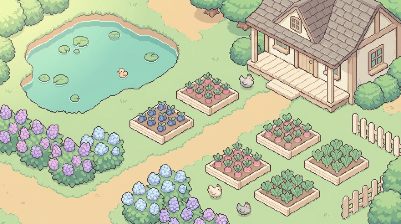 Fields of Mistria Pastel Garden v1