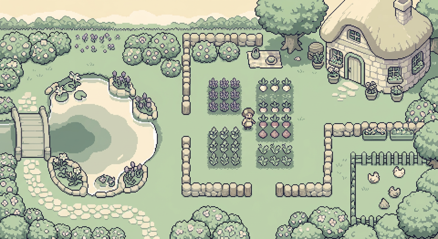 Fields of Mistria Pastel Garden v2